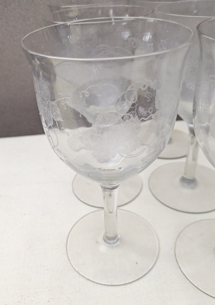 59. (12) Wine Glasses + (9) Champagne Glasses - Image 6