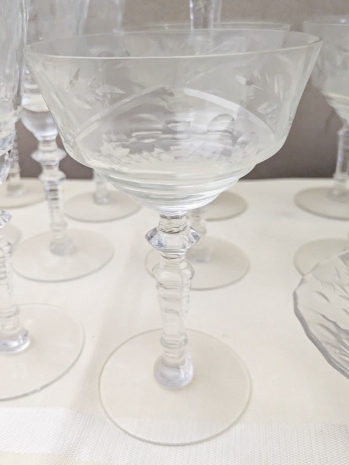 61. (8) Wine Glasses, (8) Champagne Glass + Bowl - Image 3