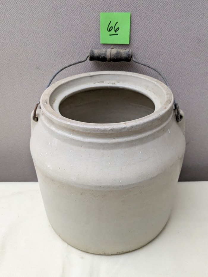 66. Stoneware Crock w/ Handle