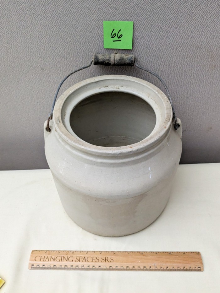 66. Stoneware Crock w/ Handle - Image 3