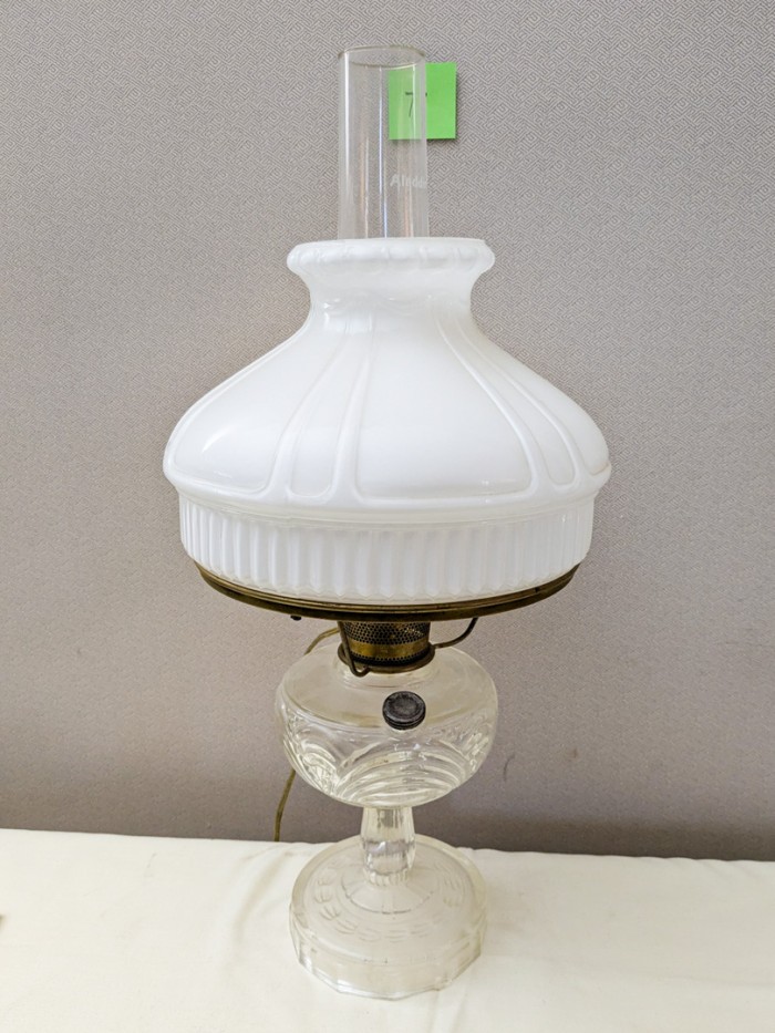 7. 25" Glass Lamp