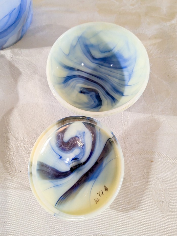 352. (5) Akro Agate Blue Pieces - Image 8