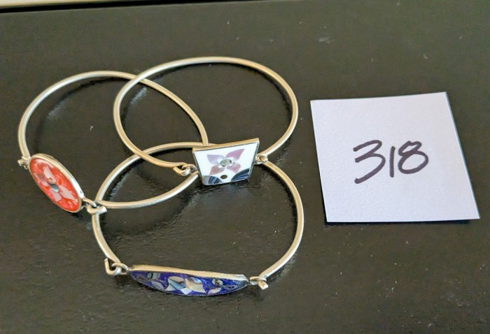 318. (3) Sterling Silver Bracelets - Image 3