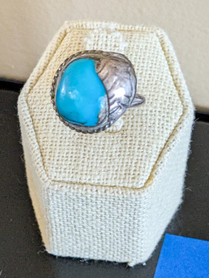 331. Sterling Silver + Turquoise Ring - Size 6.25 - Image 2