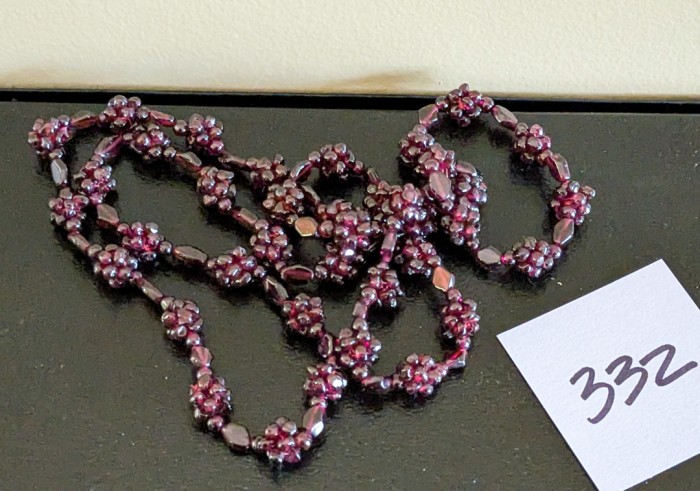 332. Garnet Necklace