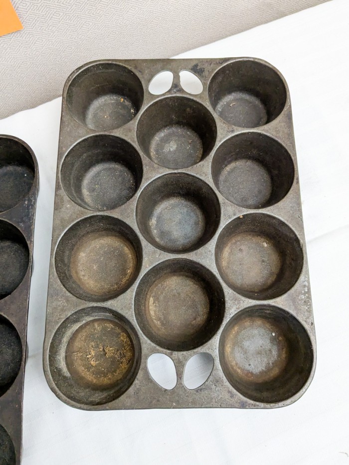 145. (2) Cast Iron Muffin Pans - Image 2