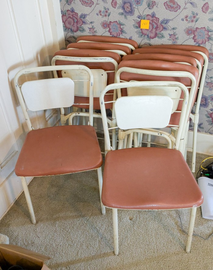 151. (9) Folding Chairs