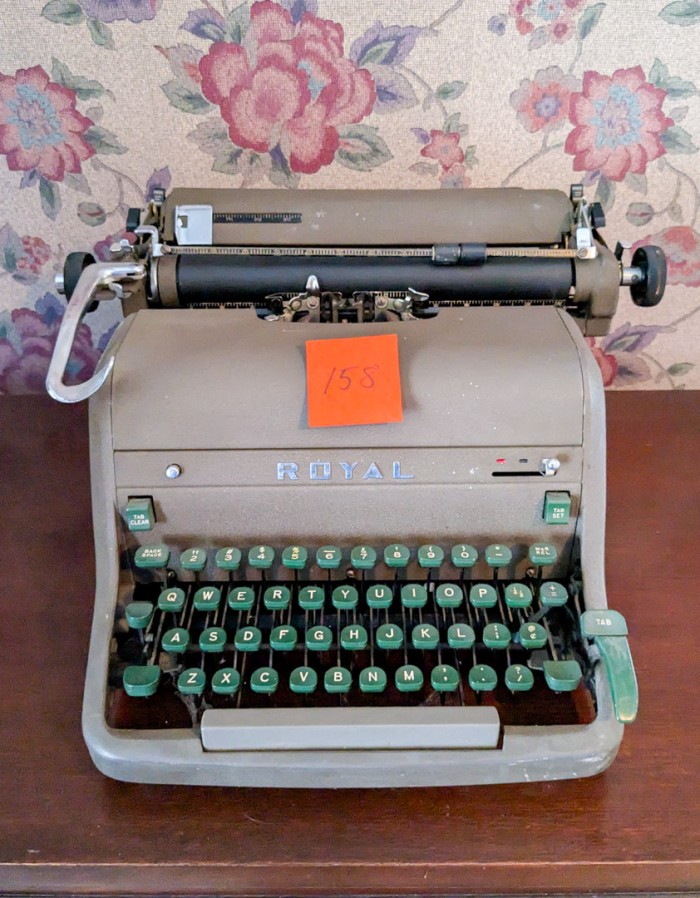 158. Vintage Royal Typewriter