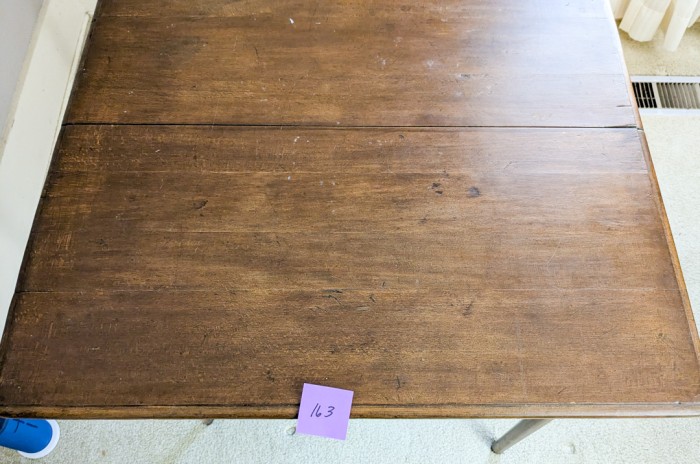 163. Vintage Folding Table - Image 4