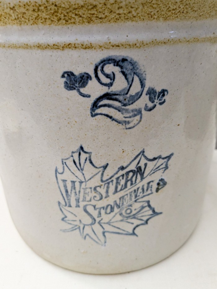 372. #2 Western Stoneware Crock - Image 2