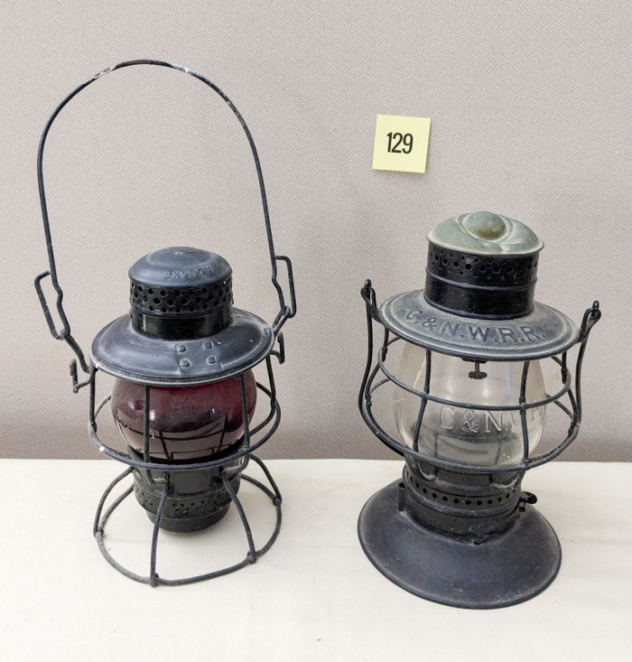 129. (2) Antique Lanterns