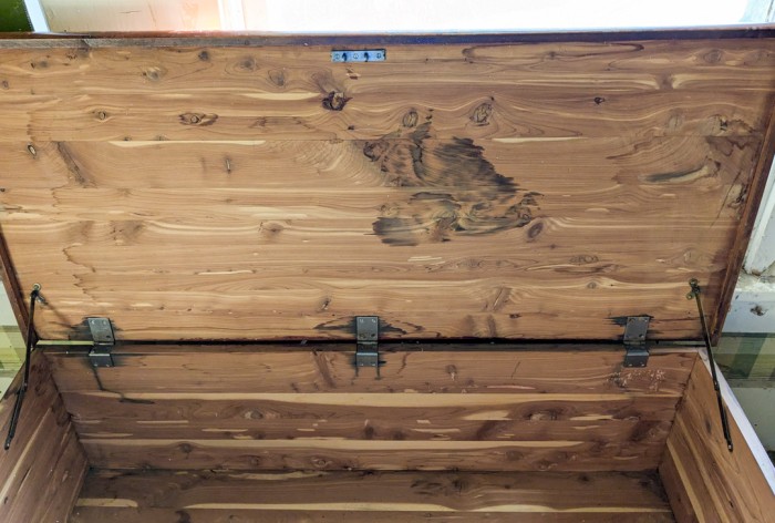 399. Vintage Cedar Trunk - Image 4