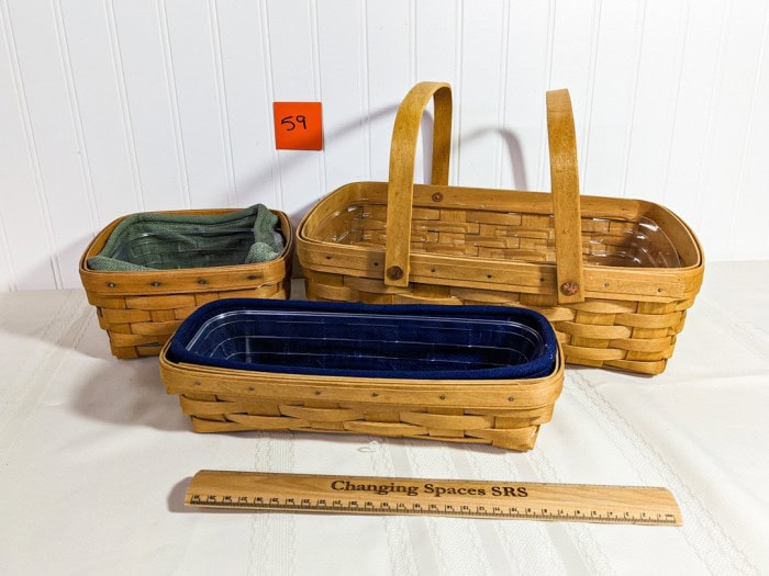 59. (3) Longaberger Baskets