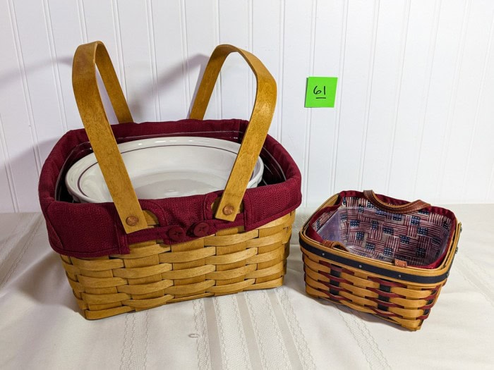 61. (2) Longaberger Baskets