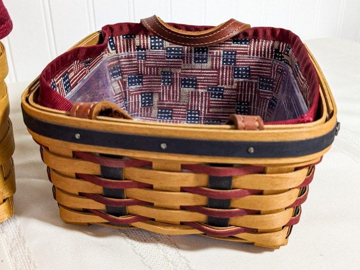 61. (2) Longaberger Baskets - Image 2