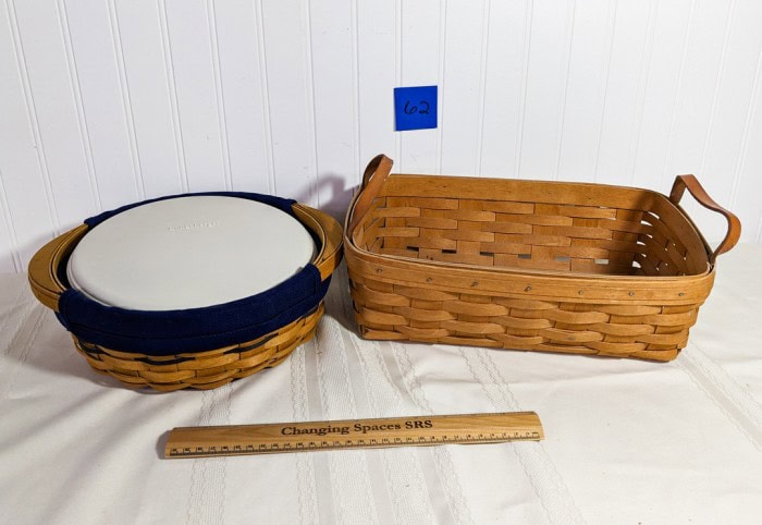 62. (2) Longaberger Baskets