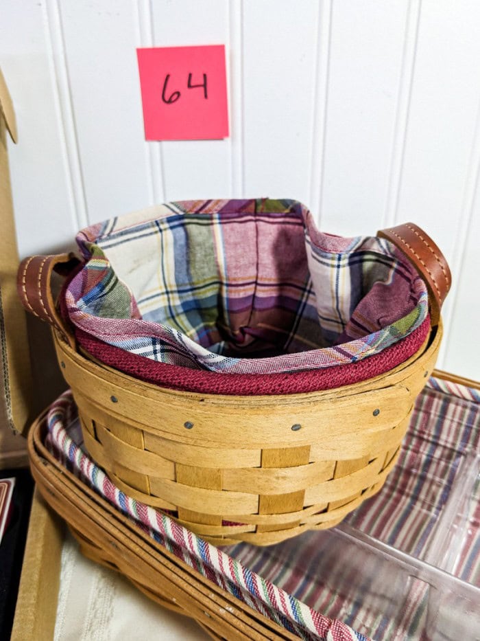 64. Longaberger Bunco Set + (2) Baskets - Image 10