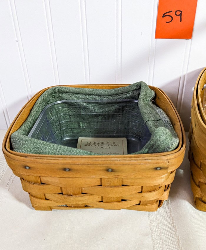 59. (3) Longaberger Baskets - Image 8