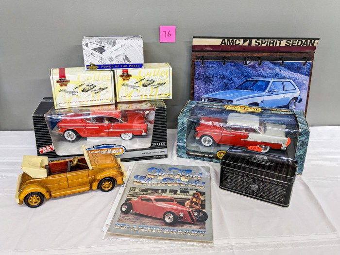 76. Diecast Cars, Wood Car, Car Magazine + Advertising