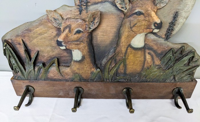 41. Deer Coat Rack, Mugs, Antlers + Knives - Image 15