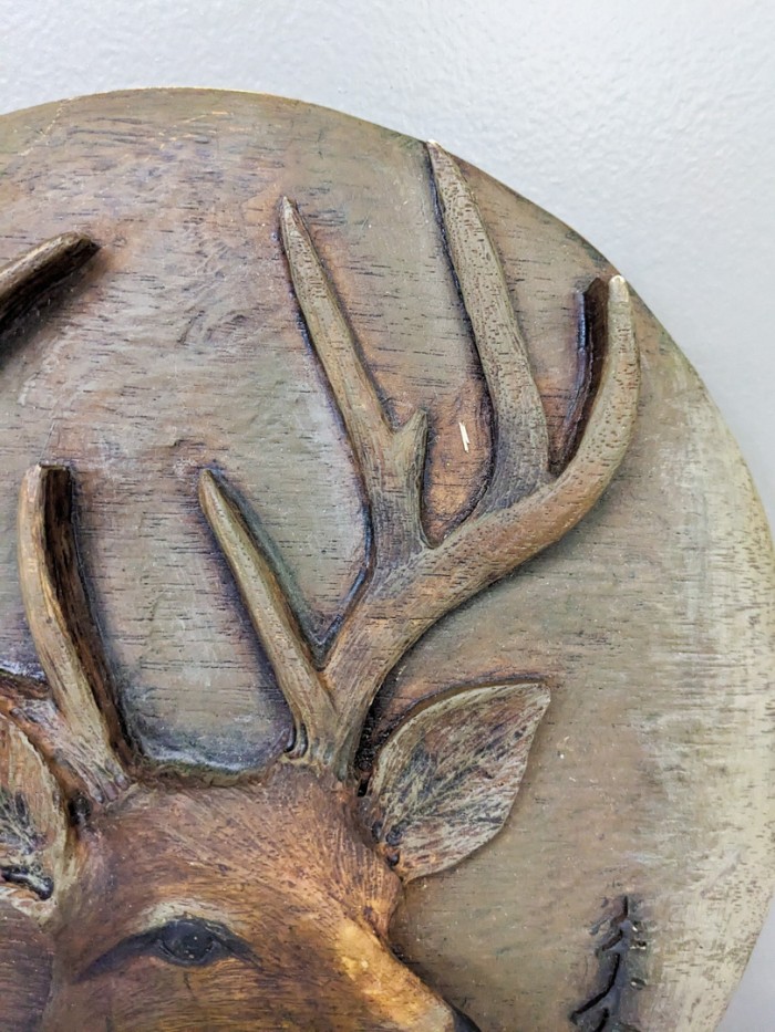 41. Deer Coat Rack, Mugs, Antlers + Knives - Image 16