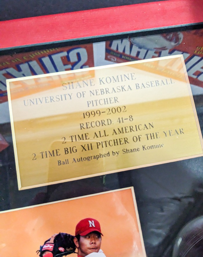 104. Husker Shane Komie Signed Ball + Photo and (3) Husker Wheaties Boxes - Image 10