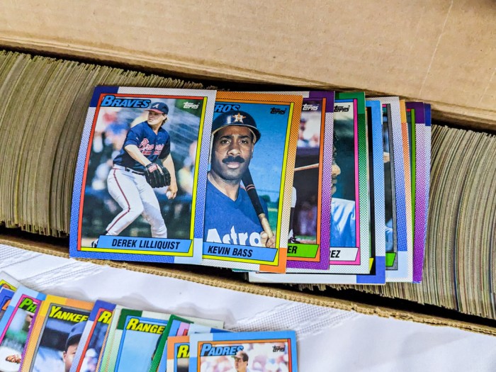 105. (2) Boxes of Baseball Cards + Collectible Super Bowl Pins - Image 13