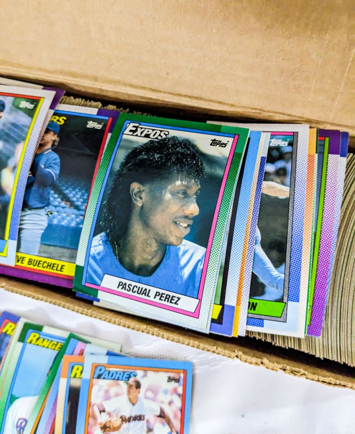 105. (2) Boxes of Baseball Cards + Collectible Super Bowl Pins - Image 12