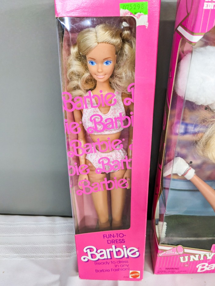 45. (4) Barbies + Accessories - Image 7