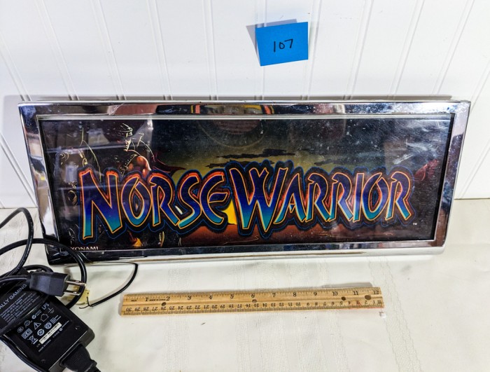 107. Norse Warrior Light Up Sign - Image 2