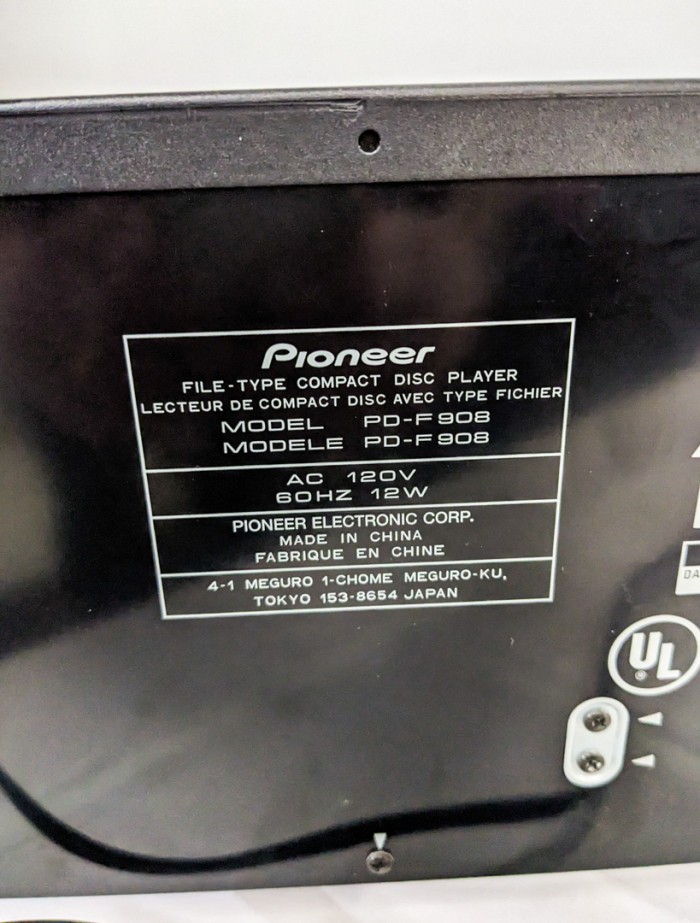 108. Pioneer CD Disc Player (no remote) - Image 3