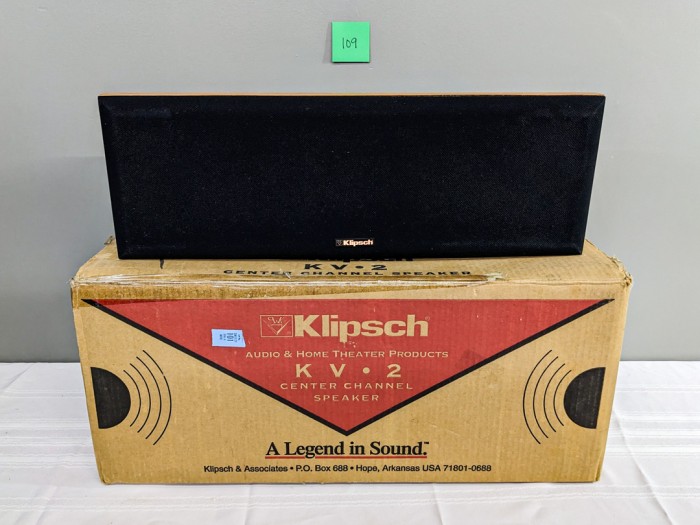 109. Klipsch Center Channel Speaker