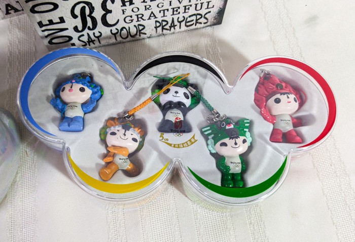 113.  Coin Bank, Olympics Keychains + Decor - Image 6