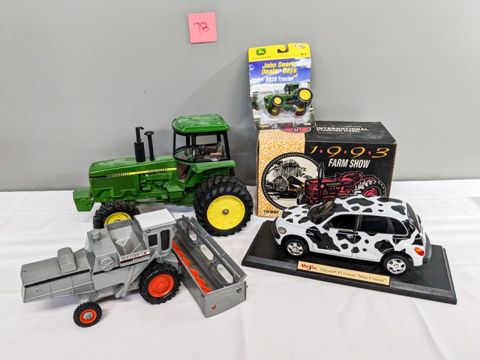 78. Die Cast Tractors + Moo Cruiser