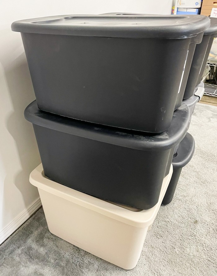 58. (6) Storage Totes w/ Lids - Image 3