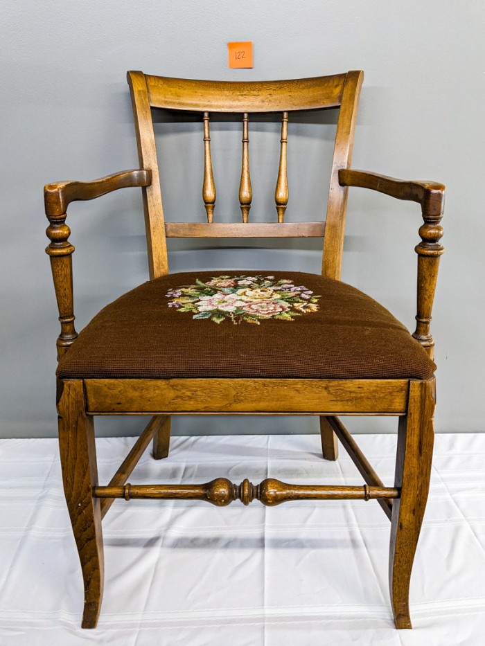 122. Needlepoint Armchair