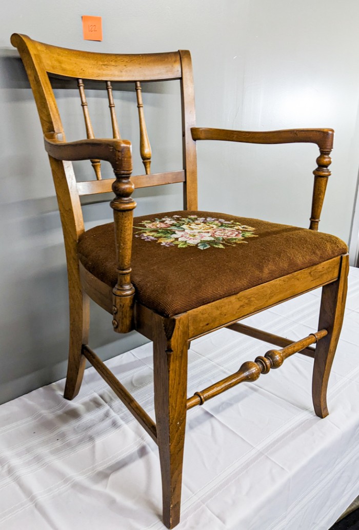 122. Needlepoint Armchair - Image 3