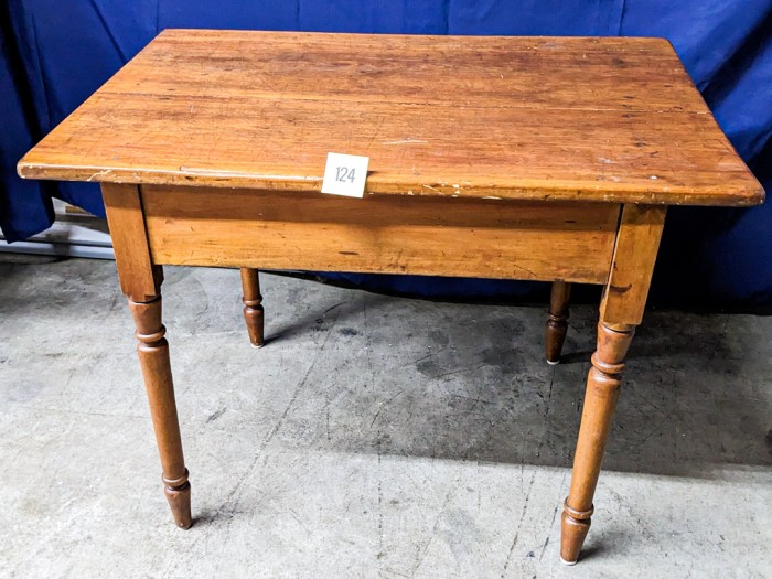 124. Antique Accent Table