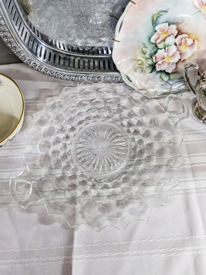 140. Silverplate Tray, Creamer + Sugar and Dishes - Image 9