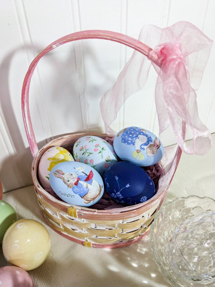 145. Egg Plate, Hand Painted Eggs + Easter Decor - Image 2