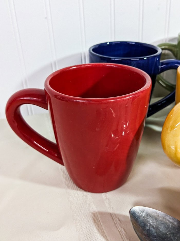 152. (10) Colorful Mugs + Stainless Steel Serving Utensils - Image 8