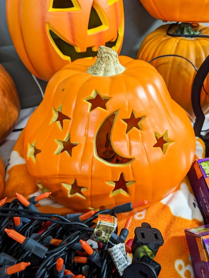 156. Halloween Lot - Light Up Pumpkins, Lights and Decor - Image 2