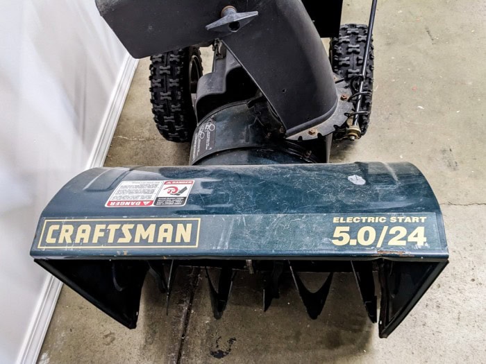 176. Craftsman Electric Start Snowblower - Image 2