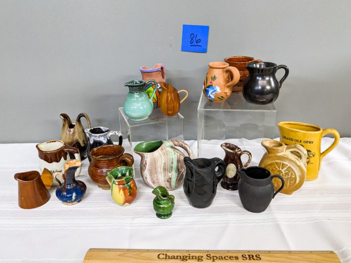 86. Collection of Mini Pitchers