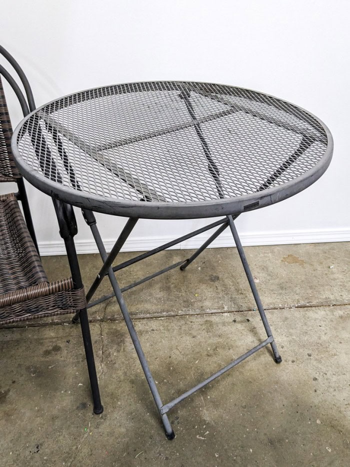 179. Folding Patio Table + Armchair - Image 4