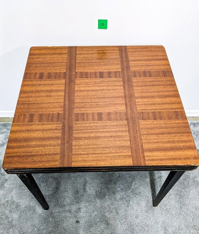 183. Vintage Wood Folding Table - Image 2