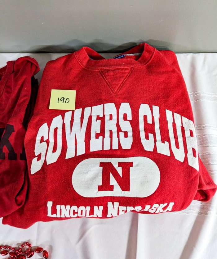 190. Vintage Husker Shirt + (2) Sweatshirts - Size L and Nightlight - Image 6