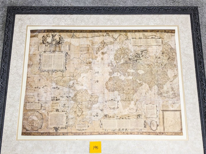 195. World Map Print - Image 2