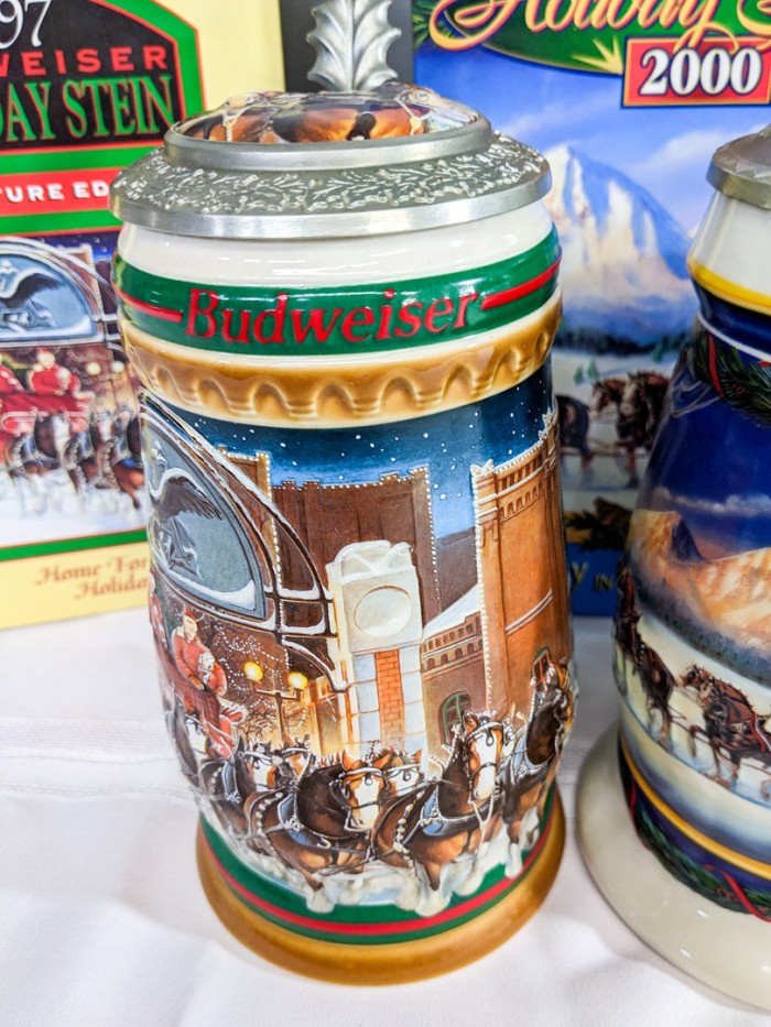 33. (3) Budweiser Beer Steins - Image 3