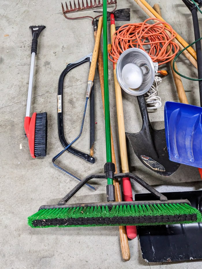 201. Garden Tools, Galvanized Trash Can + Extension Cord - Image 7